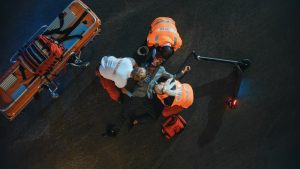 man injured on scooter