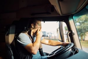 tired truck driver