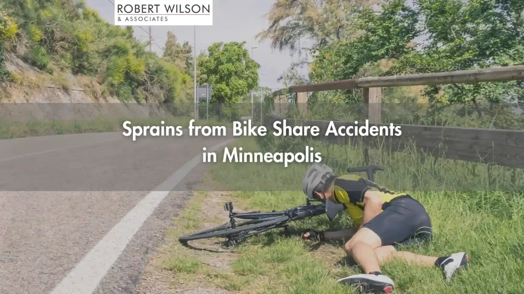 Sprains from Bike Share Accidents in Minneapolis